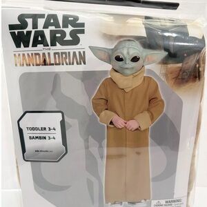 New! Star Wars GROGU Toddler Halloween Costume Baby Yoda 3T - 4T The Mandalorian